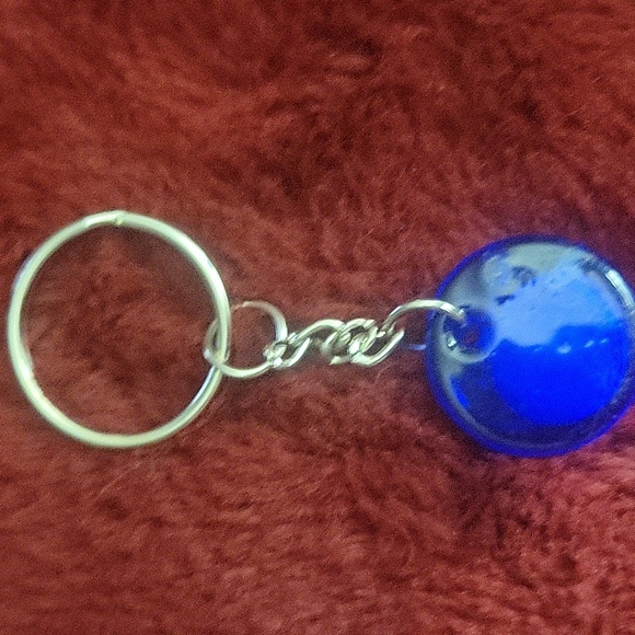 Blue Evil Eye Bracelet and Keychain Set - Picture 6 of 6